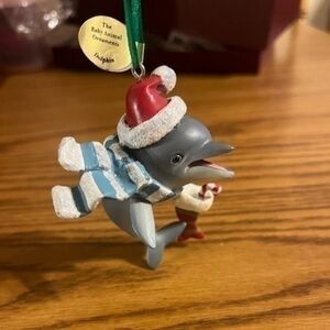 The Danbury Mint Christmas ornament- dolphin